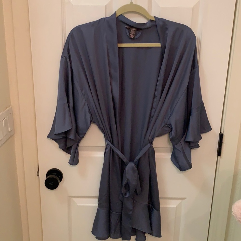 Victoria's Secret Blue Silk Robe